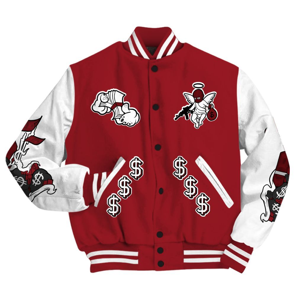Varsity Jacket To Match High Black Toe Reimagined 1s - Ones Move In Silence Graphic All Over Print