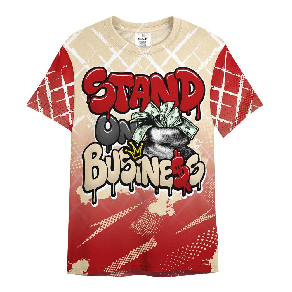 Shirt To Match Dunk Low Strawberry Waffle - Halftone Stand Business Dripping All Over Print