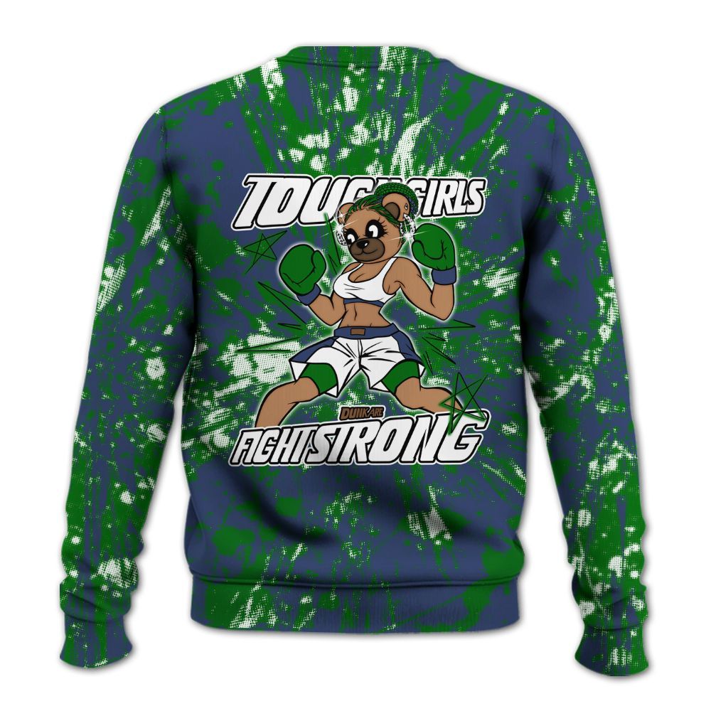 Sweatshirt To Match Midnight Navy 13s - Gritty Girls Bear Luxury All Over Print