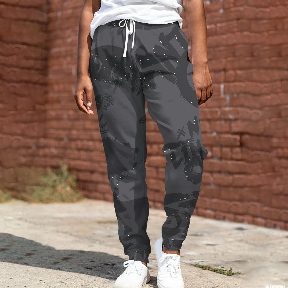 Sweatpant To Match Reverse Oreo 6s - Monogram Graffiti All Over Print