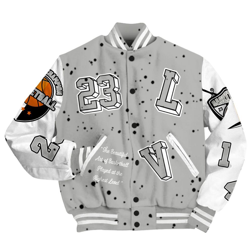 Varsity Jacket To Match Retro White Oreo 4s - The GOAT Got Em Streetwear All Over Print