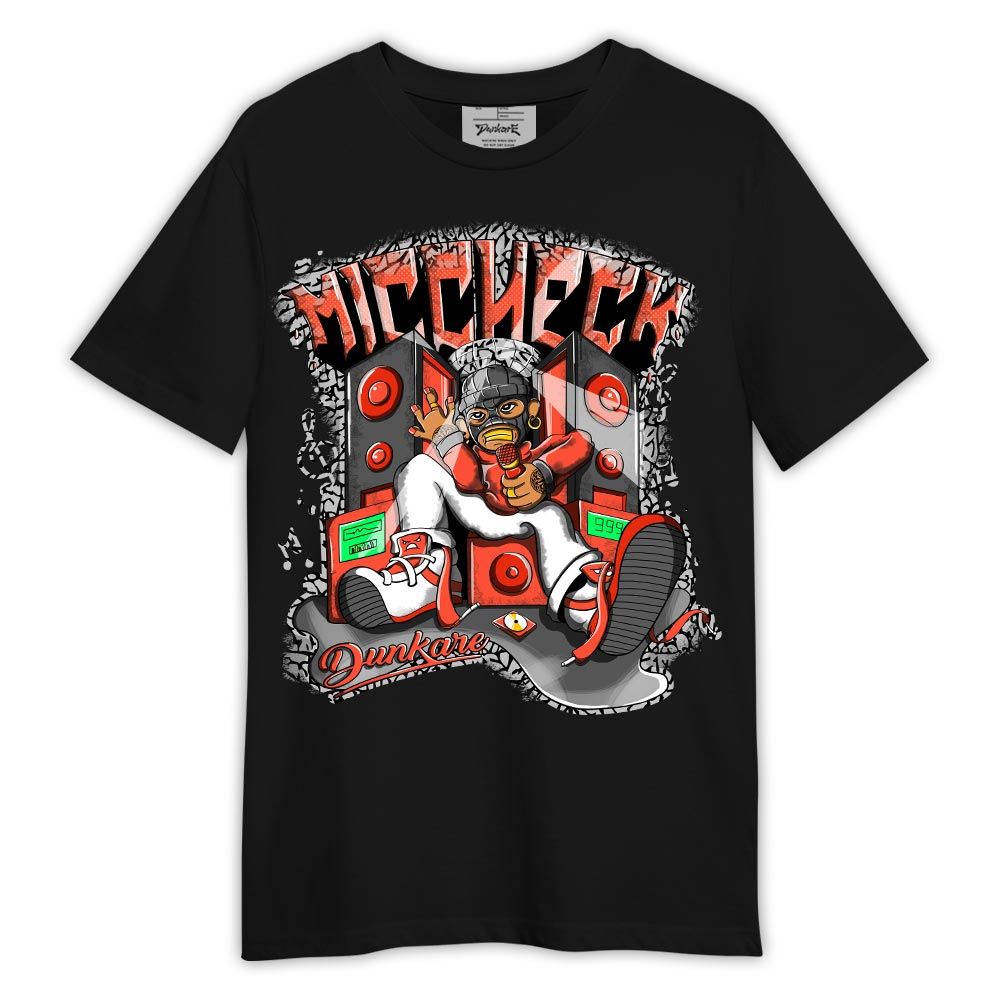 Shirt To Match Georgia Peach 3s - Mic Check Rap Shirt Outfit 3 Cosmic Clay 1005 LGH