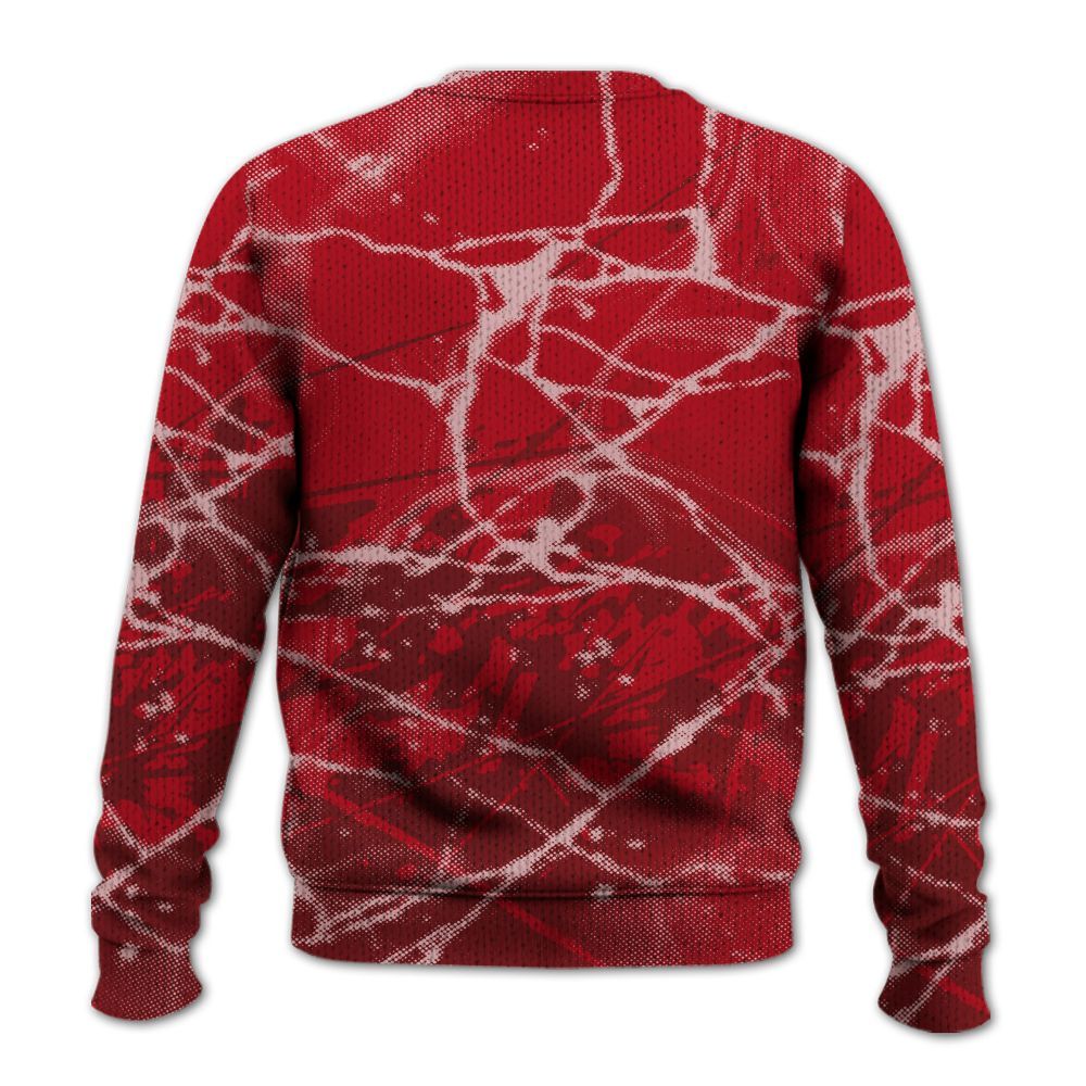 Knitted Sweater To Match Bred Velvet 11s - Self Make Skeleton Profound