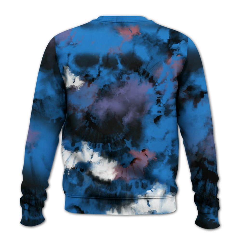 Sweatshirt To Match Hi-Res Blue 700s - SNEAKER Girl Money Drip Tie Dye All Over Print