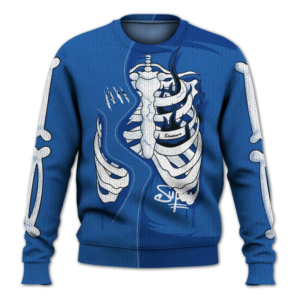 Knitted Sweater To Match Brave Blue 13s - It's The Kick For Me