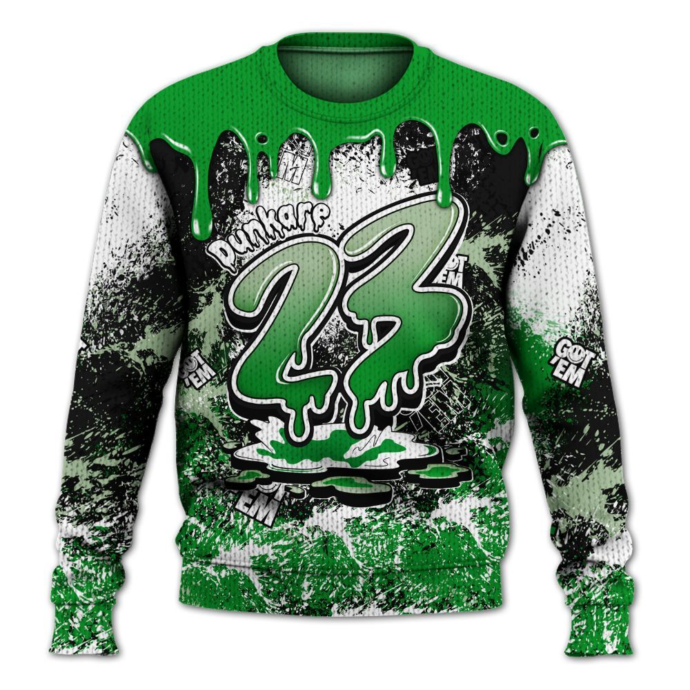 Sweater To Match Green Spark CJ1 T-Rex - Dripping 23 Drip Graphic