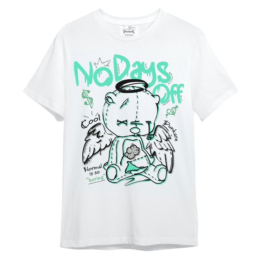 Shirt To Match Black Green Glow 3s - No Days Off Unisex Shirt