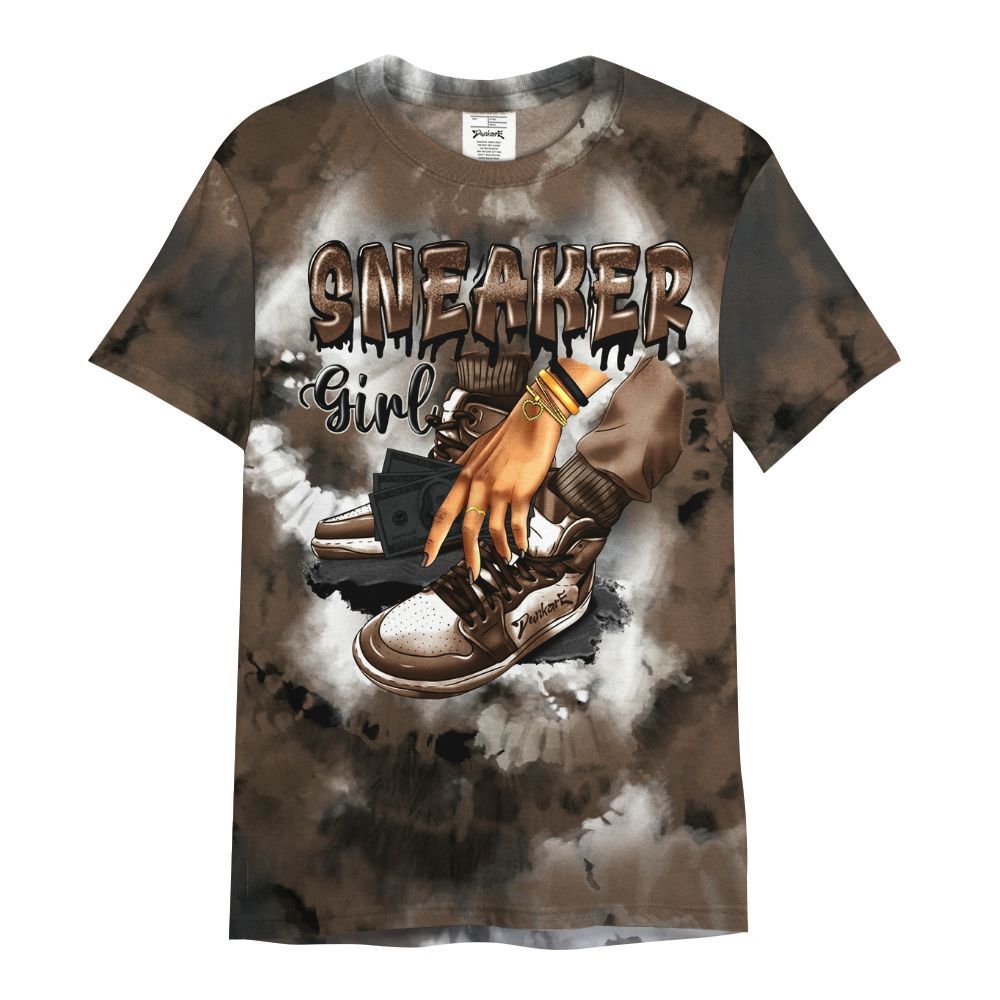 Shirt To Match Palomino 1s - SNEAKER Girl Money Drip Tie Dye All Over Print