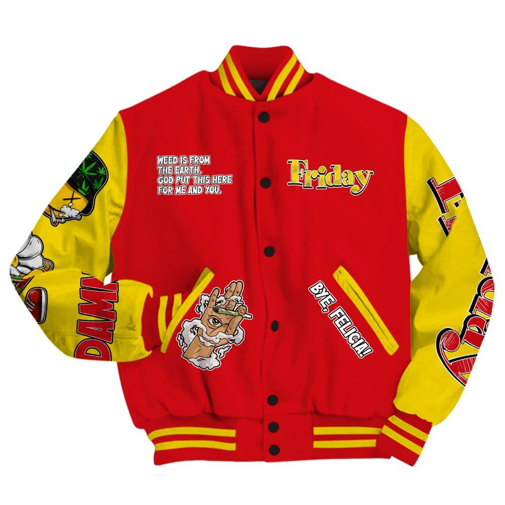 Varsity Jacket To Match Ferrari 14s - Friday Sneaker Stress Style All Over Print