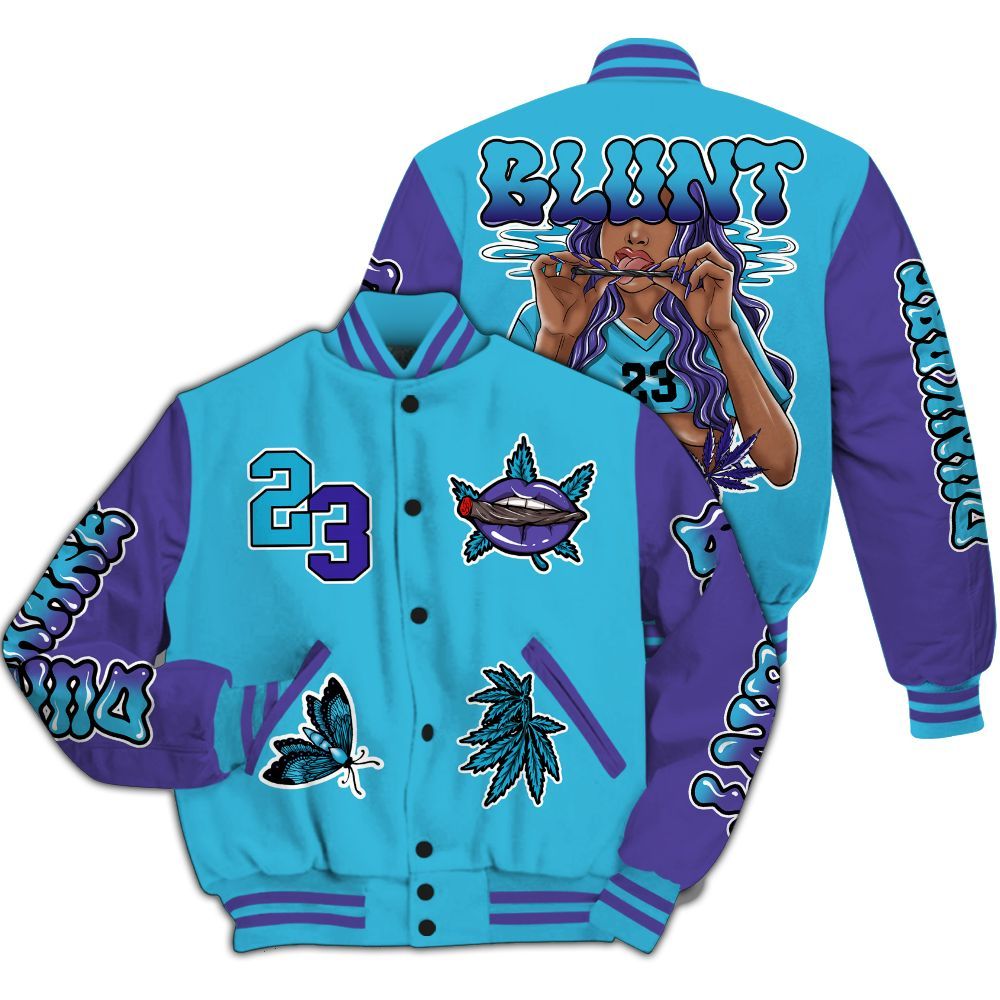 Varsity Jacket To Match Retro Aqua 6s - Bluntz Unique All Over Print