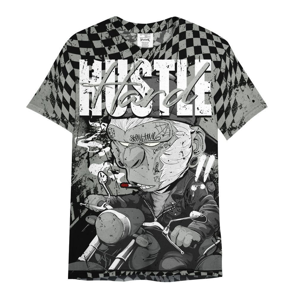 Shirt To Match Paris Olympics 4s - Hustle Hard Monkey All Over Print