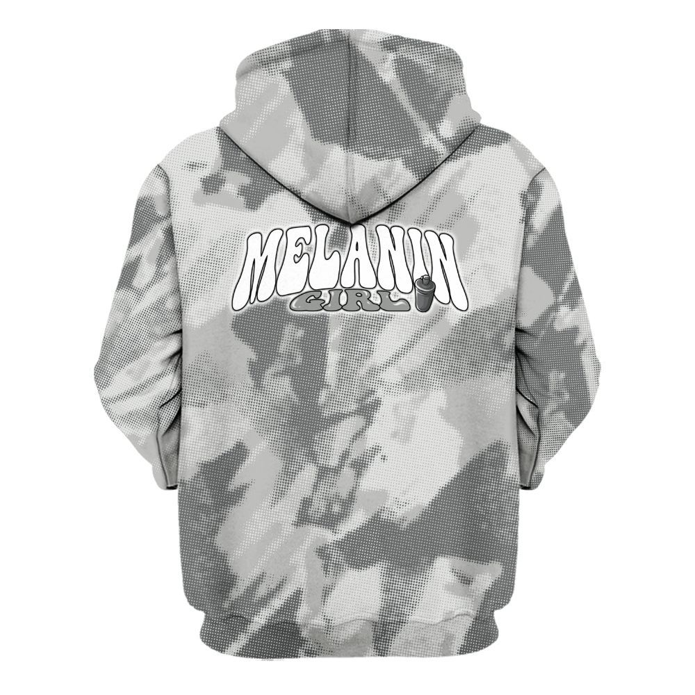 Hoodie To Match Retro Wet Cement 4s - MelaninGirl Abstract Halftone All Over Print