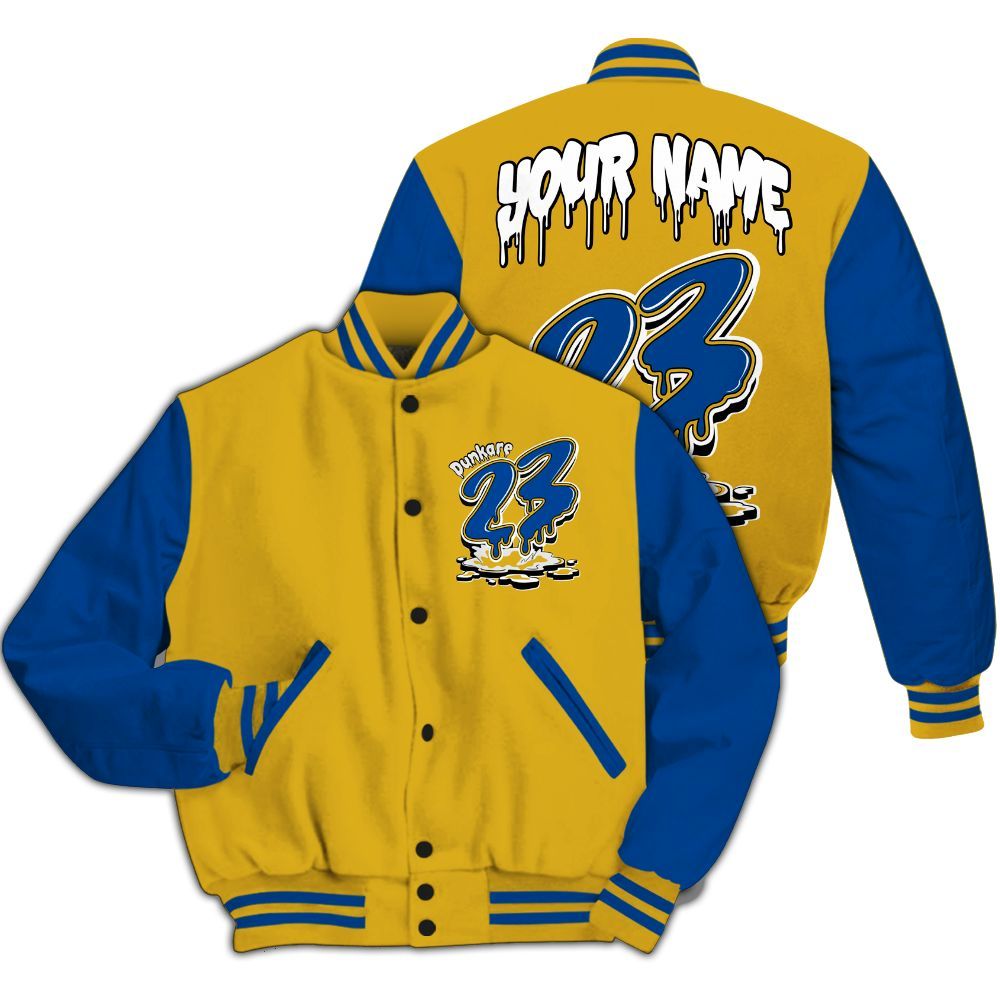 Varsity Jacket To Match High Laney 1s - Custom Name 23 Drip All Over Print
