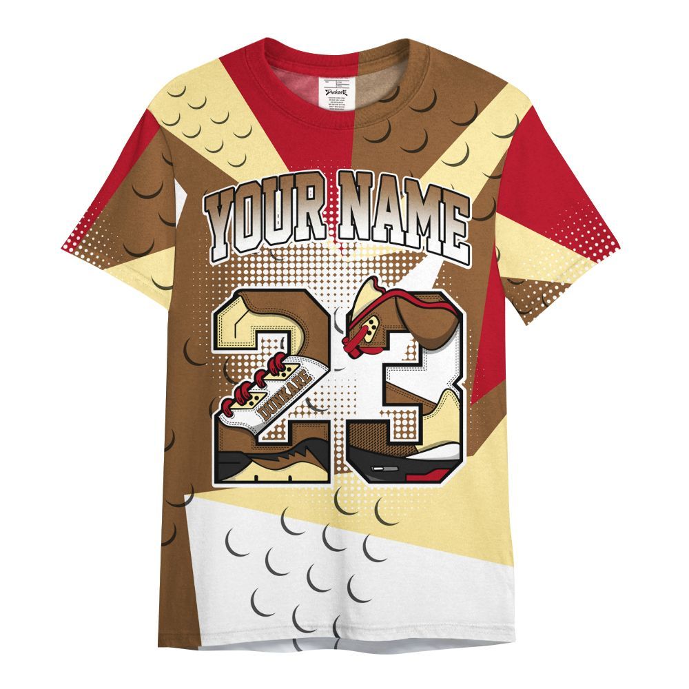 Shirt To Match Air Max 90 Escape - Poly Custom Name Number 23 5s All Over Print