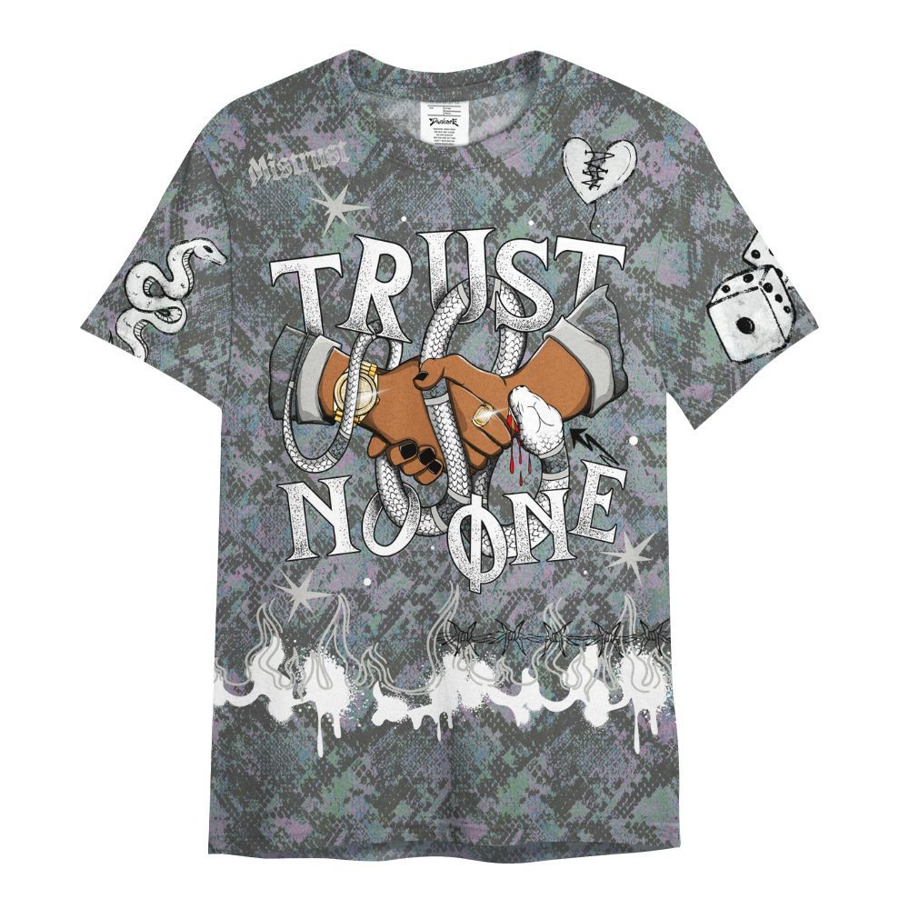 Shirt To Match Low CNY Year Of The Snake 11s - Trust No One Snake-Bite Doodle Crayon All Over Print