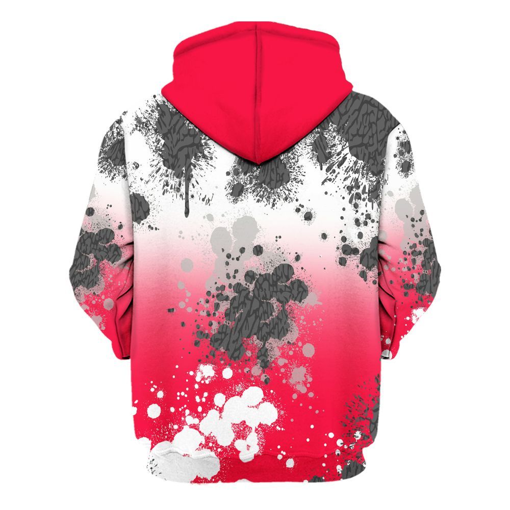 Hoodie To Match Retro Fire Red 3s - Trust No One Scary All Over Print