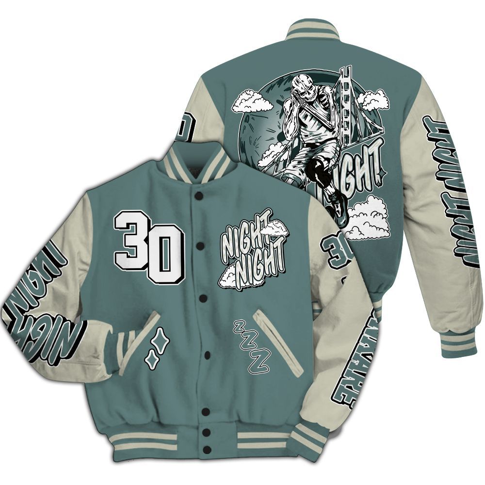 Varsity Jacket To Match AMM Low 17s - Seeya Skeleton All Over Print