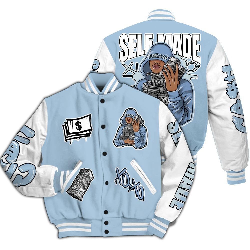 Varsity Jacket To Match Forget Me Not 4s - Selfmade All Over Print