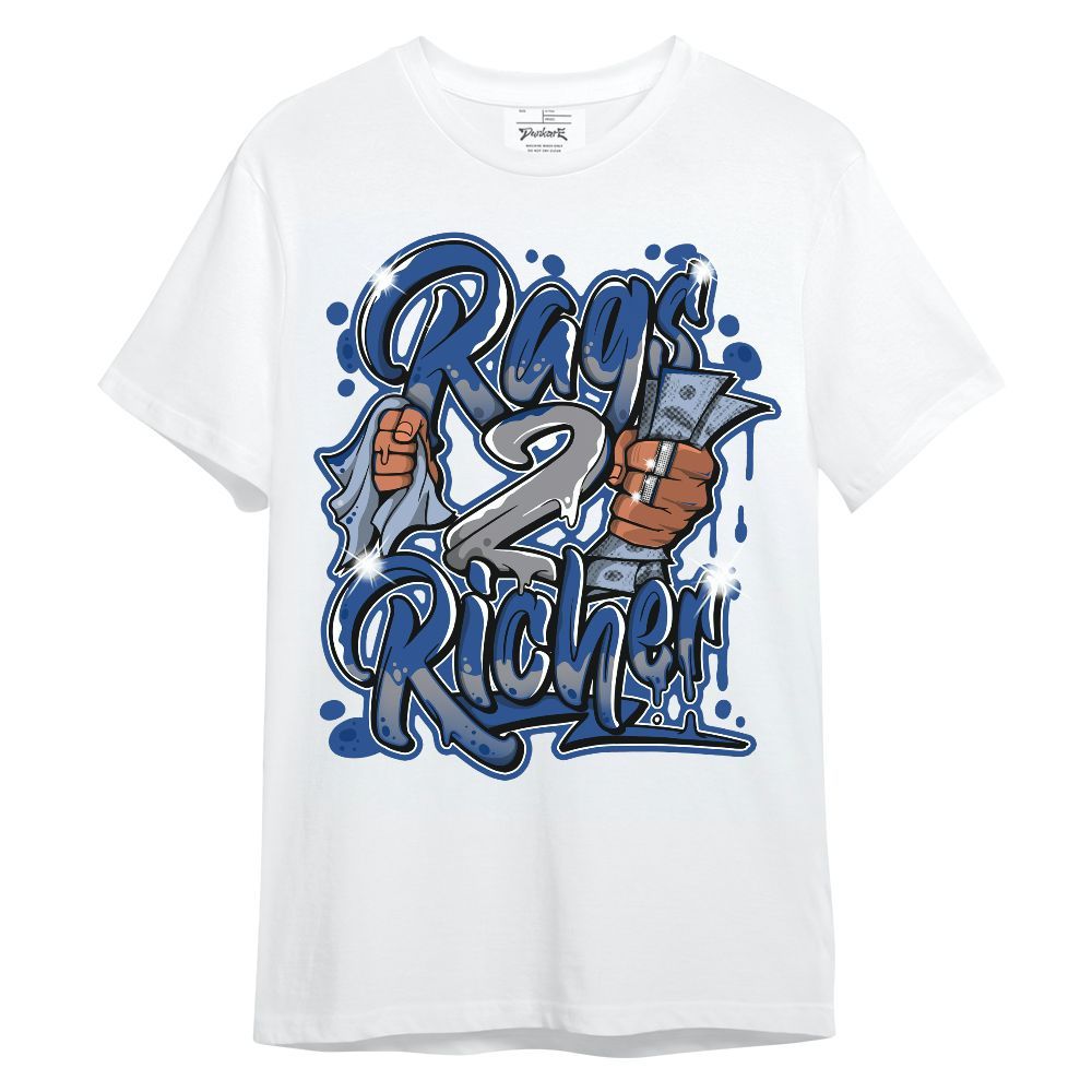 Shirt To Match High OG True Blue 1s - Rag 2 Rish Graphic Unisex Shirt