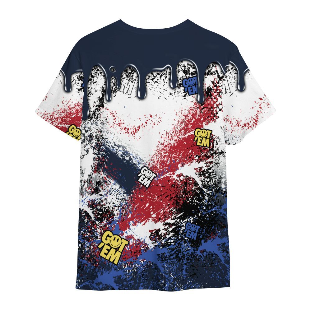 Shirt To Match Dunk Low COJP What The 2024 - Dripping 23 Drip All Over Print