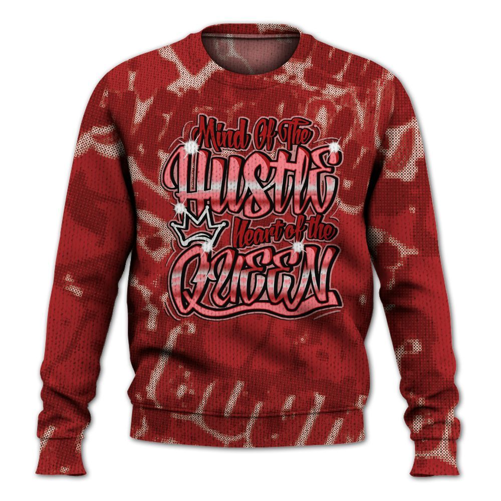 Knitted Sweater To Match Red Taxi 12s - Hustles Heart Queens Street