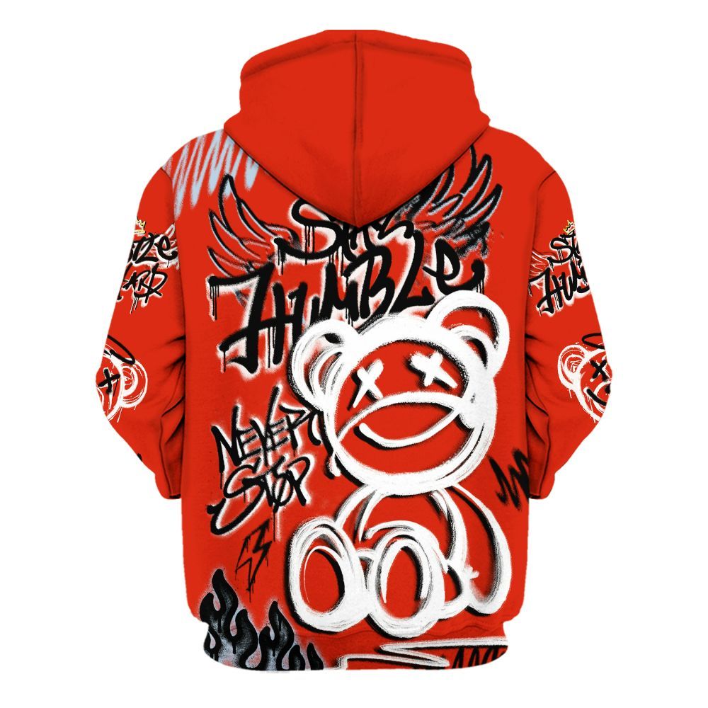 Hoodie To Match Retro Cherry 11s - Humble Drip Streetwear Graffity All Over Print