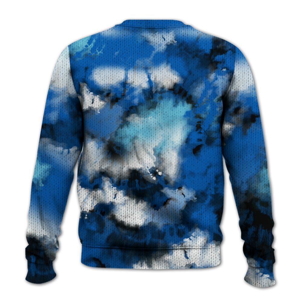 Knitted Sweater To Match Dunk Low Argon - SNEAKER Girl Money Drip Tie Dye