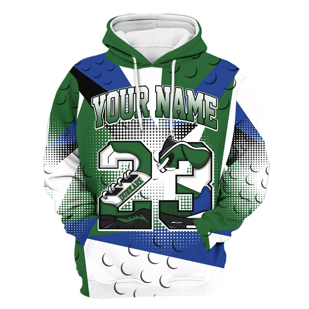 Hoodie To Match Dunk Low Tennis Classic - Poly Custom Name Number 23 5s All Over Print
