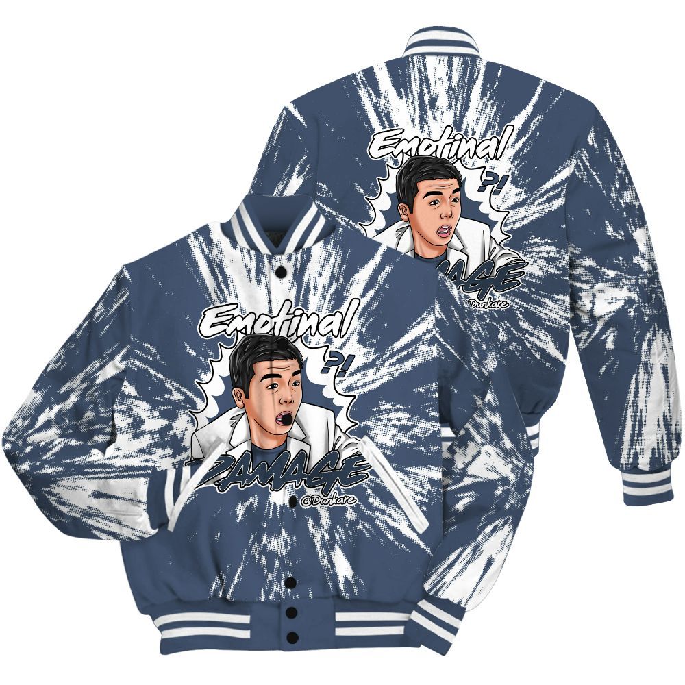 Varsity Jacket To Match Low Diffused Blue 11s Shirt - Damaged Meme Shirt Unisex Outfit All Over Print
