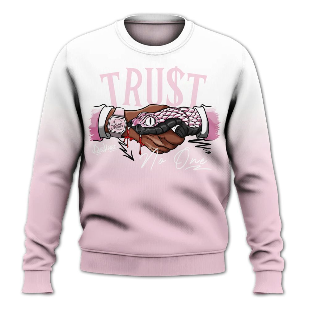 Sweatshirt To Match Orchid 4s - Snake Trust No One Drip All Over Print