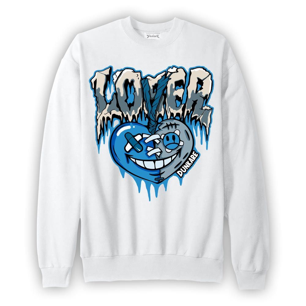 Sweatshirt To match Powder Blue 9s Sweatshirt - LOVER LOSER Graphic 2904 PAT