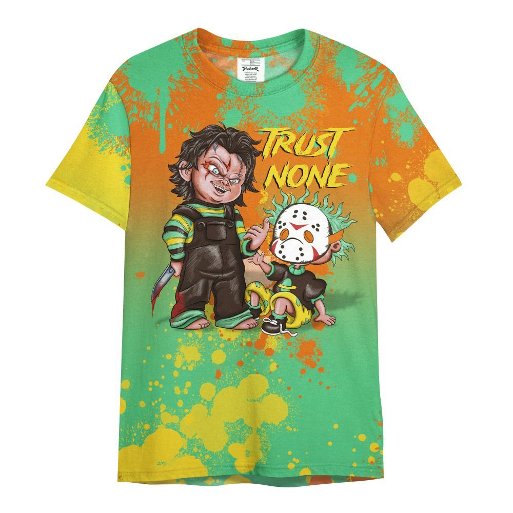 Shirt To Match SB Dunk Low Tourmaline - Trust No One Scary All Over Print