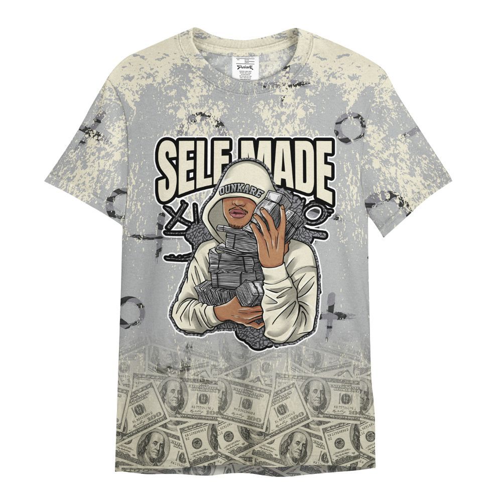 Shirt To Match Cement Grey 3s - Selfmade Unique Grunge All Over Print