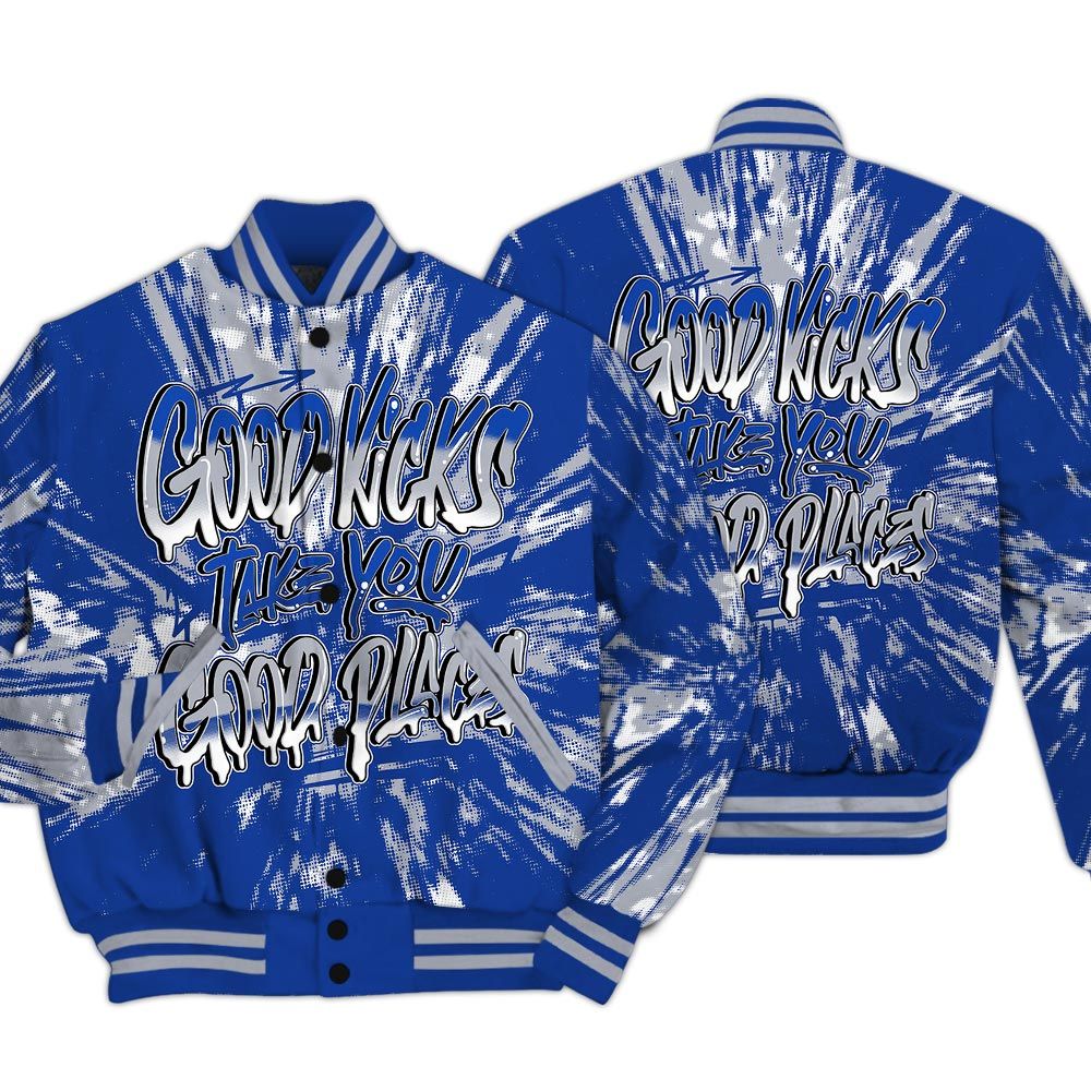 Varsity Jacket To Match Air Foamposite One Royal - Good Kick Good Places Luxury Varsity Jacket Unisex
