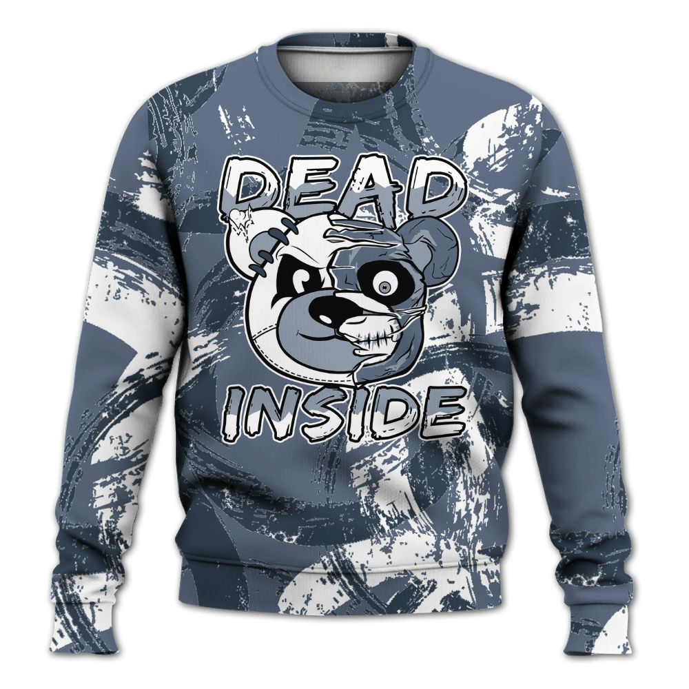 Sweatshirt To Match Low Diffused Blue 11s - Lifeless Bear Circle Slpash All Over Print