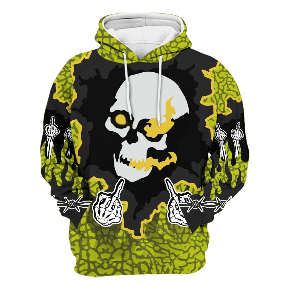 Hoodie To Match Dunk Low QS Halloween Skull - F Around Find Out Graphic Trapped All Over Print