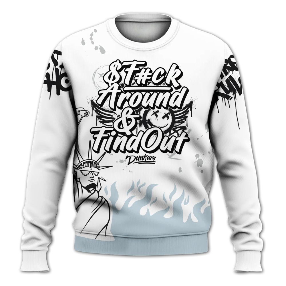 Sweatshirt To Match Kobe 9 Protro Halo - Graphic Fck Around Find Out All Over Print