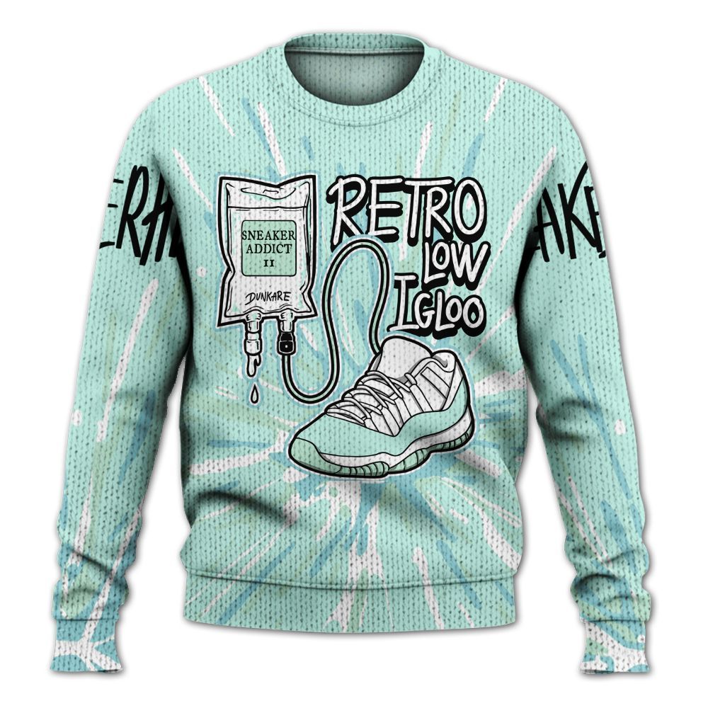Sweater To Match Retro Low Igloo 11s - Sneaker Sickness Splash Graphic