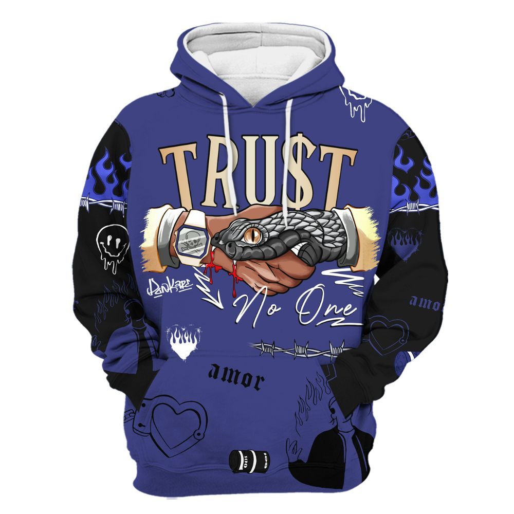 Hoodie To Match JM Pro Black Concord - Snake Trust No One All Over Print