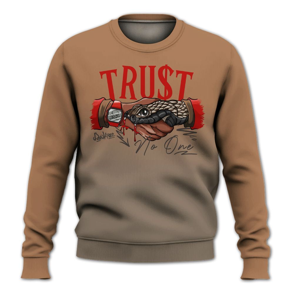 Sweatshirt To Match Air Max Rocky Distressed - Snake Trust No One Drip All Over Print