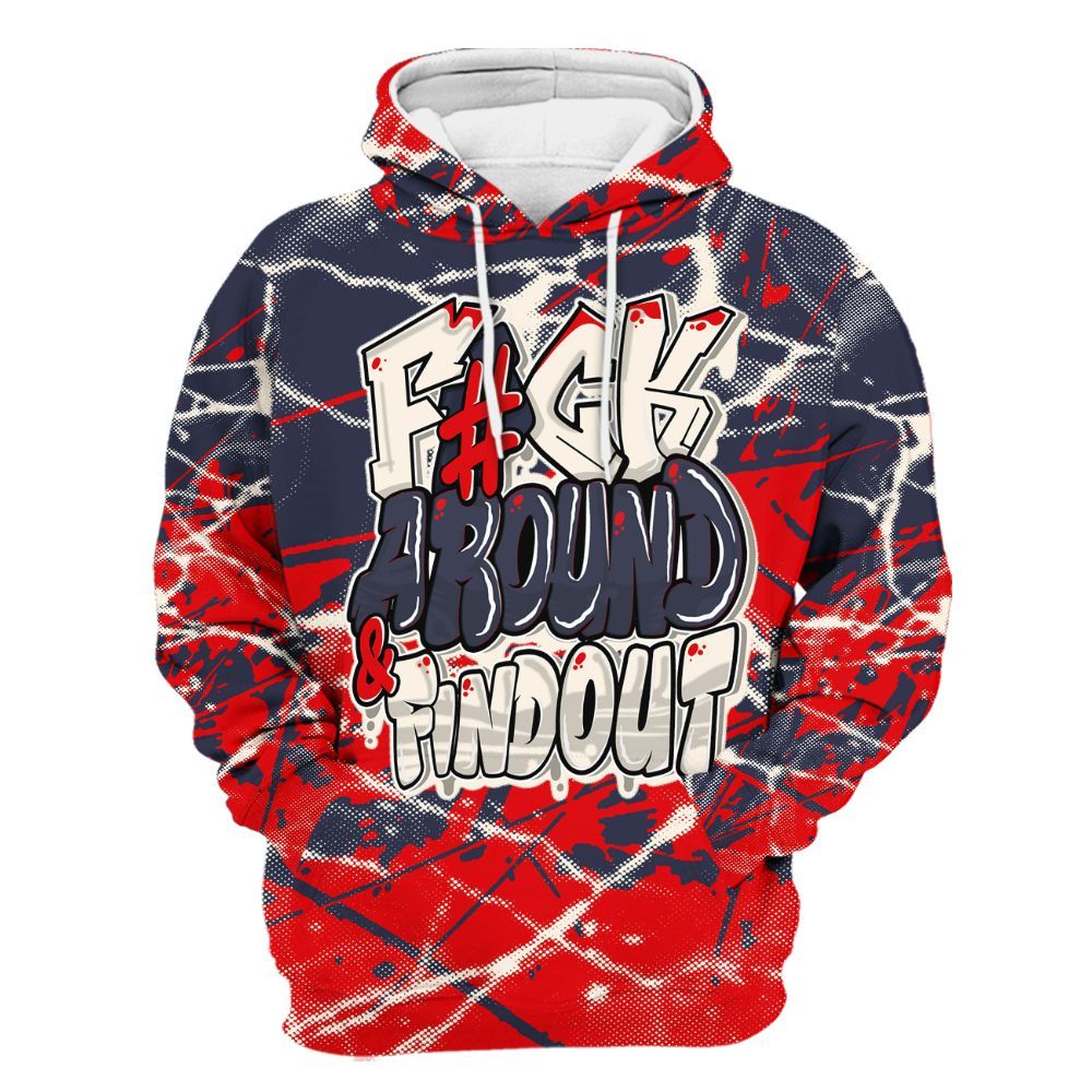 Hoodie To Match Low OG Howard Bison 1s - F Around Find Out Graphic Profound All Over Print