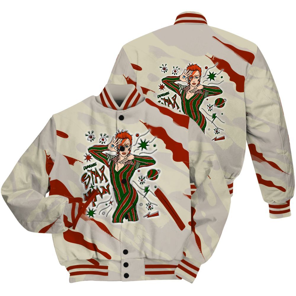 Varsity Jacket To Match El Grito 5s Shirt - Starmans Graphics Colored All Over Print