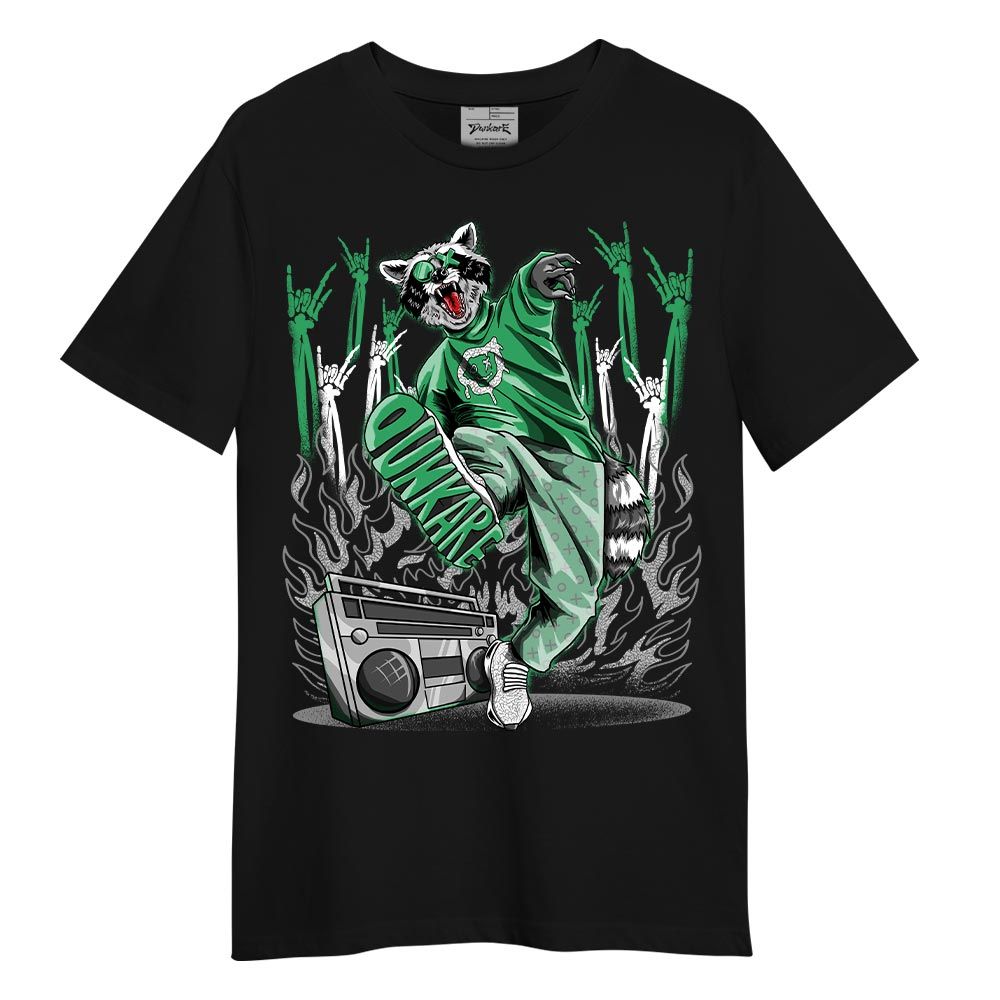 Shirt To Match Black Green Glow 3s T-- Hip Hop Raccoon T-Shirt Unisex