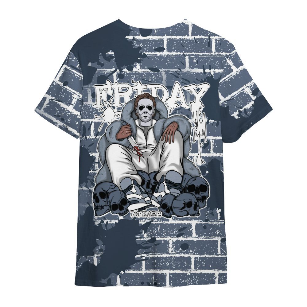 Shirt To Match Low Diffused Blue 11s - Friday Brick All Over Print