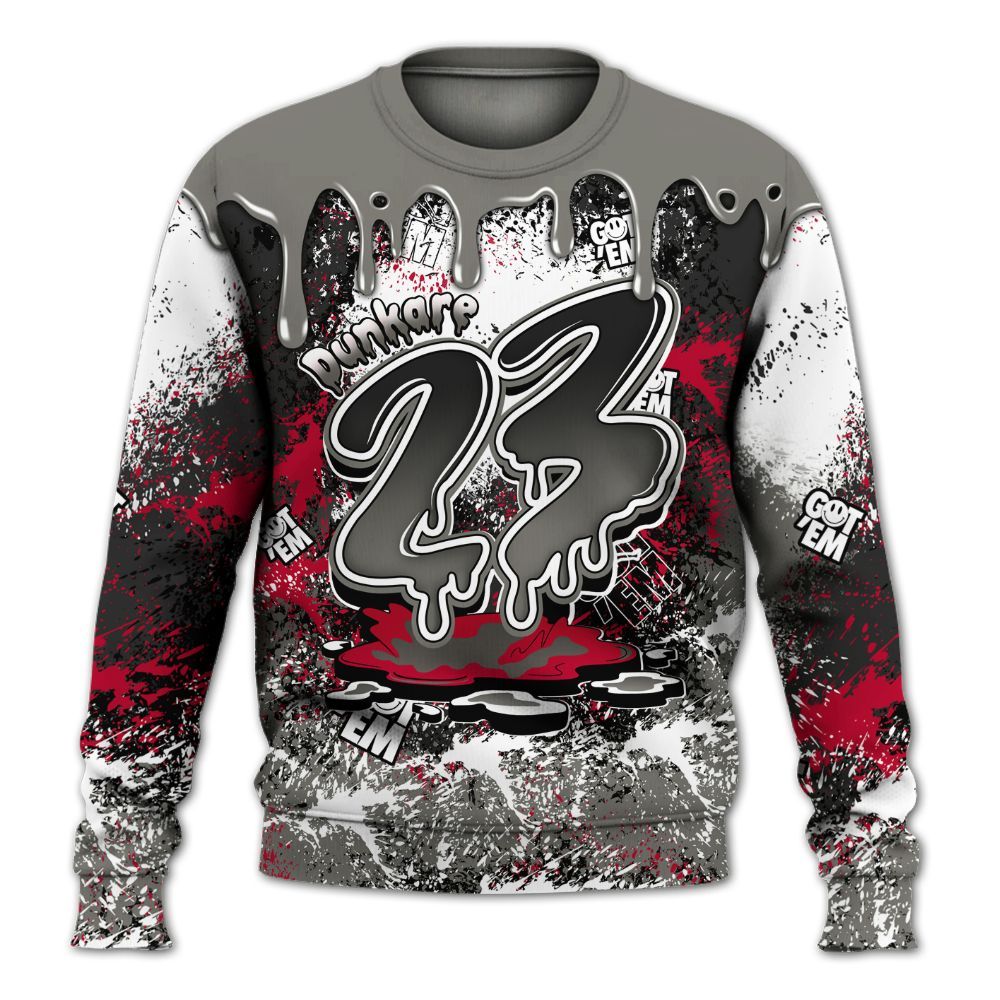 Sweatshirt To Match Shadow 2025 10s Shirt, Dripping 23 Drip All Over Print