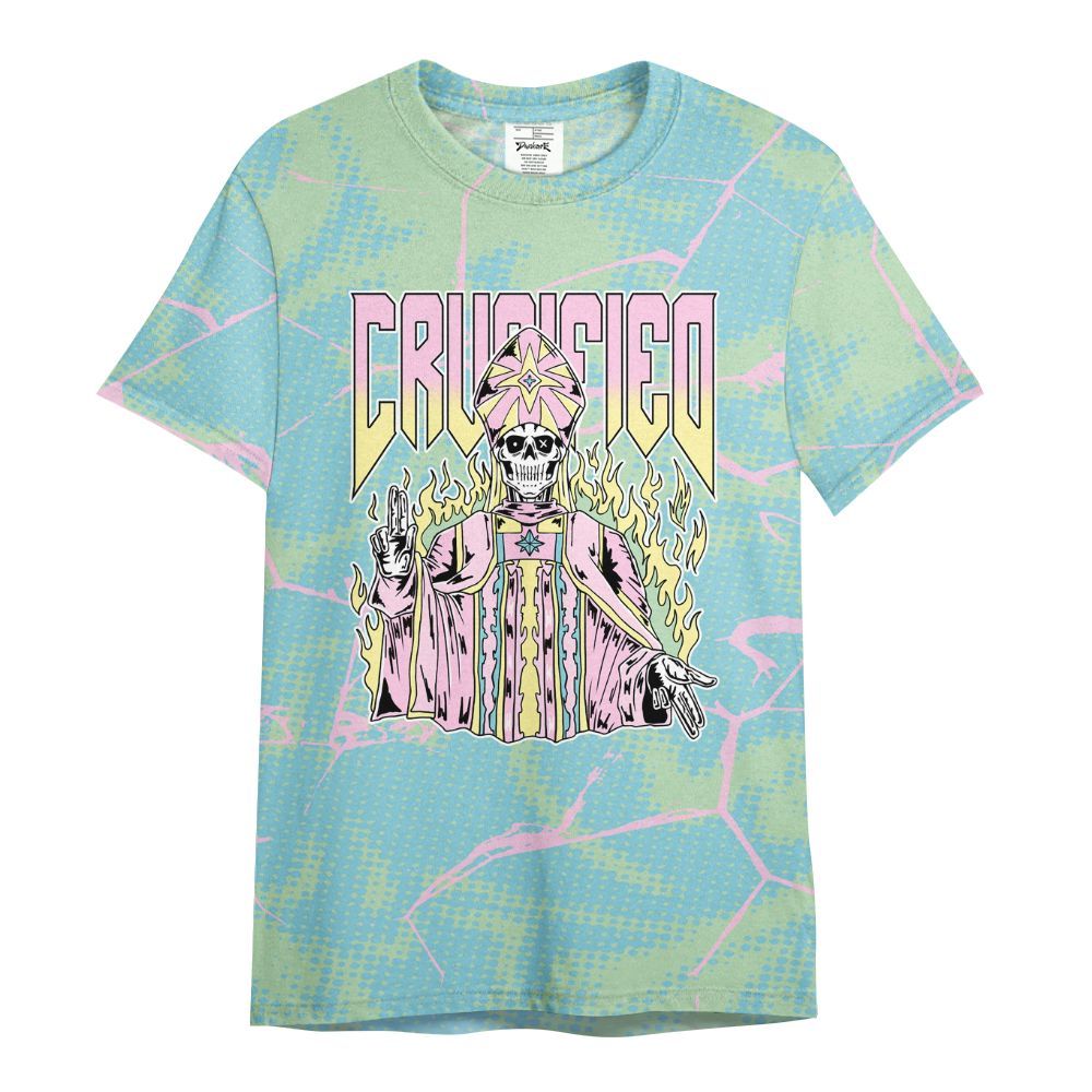 Shirt To Match SB Dunk Low Visty - Crucified Skeleton Crack All Over Print