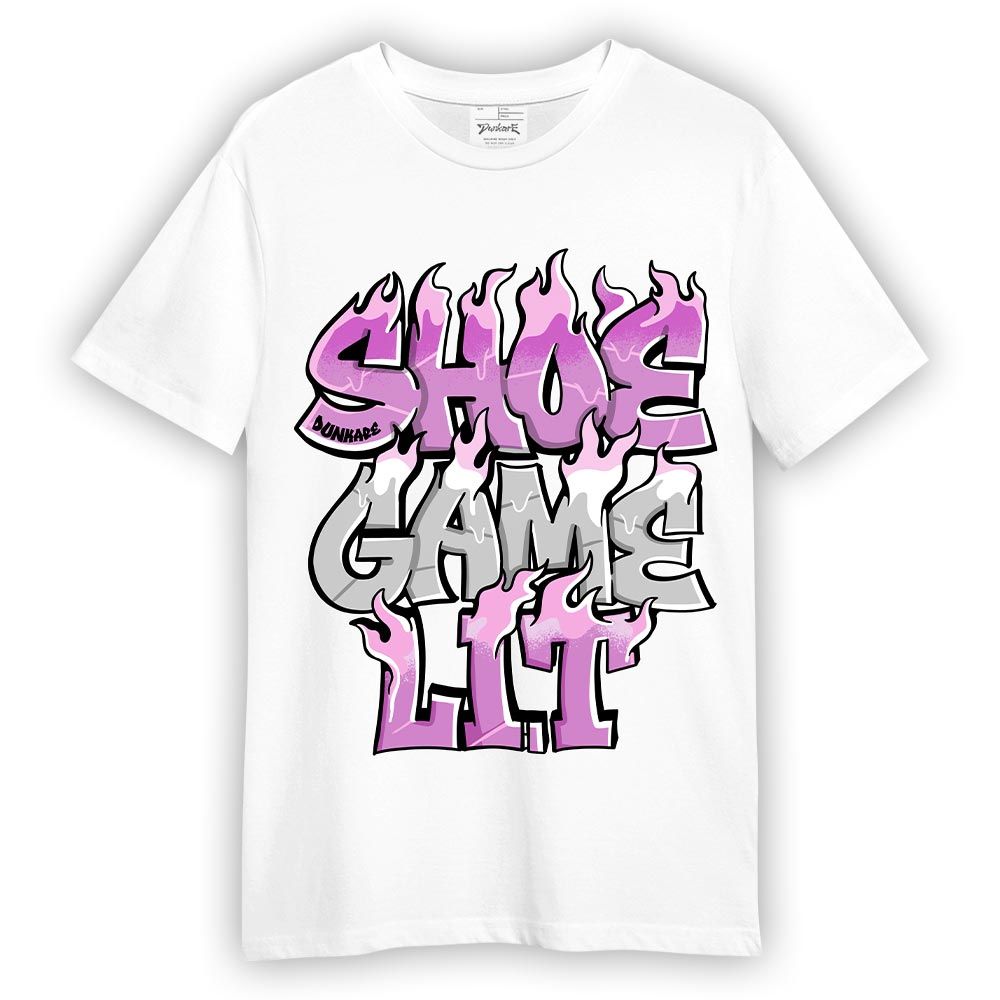 Shirt To Match Hyper Violet 4s T-- Shoe Game Lit Graphic T-Shirt Unisex