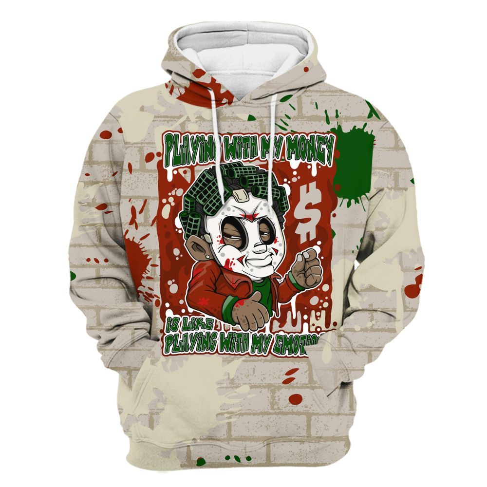 Hoodie To Match El Grito 5s - Playing With My Money Graphic Halloween All Over Print