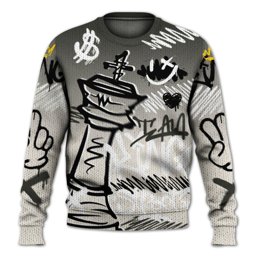 Knitted Sweater To Match Air Max Plus Moonlight Swarovski - Street King Chess Streetwear