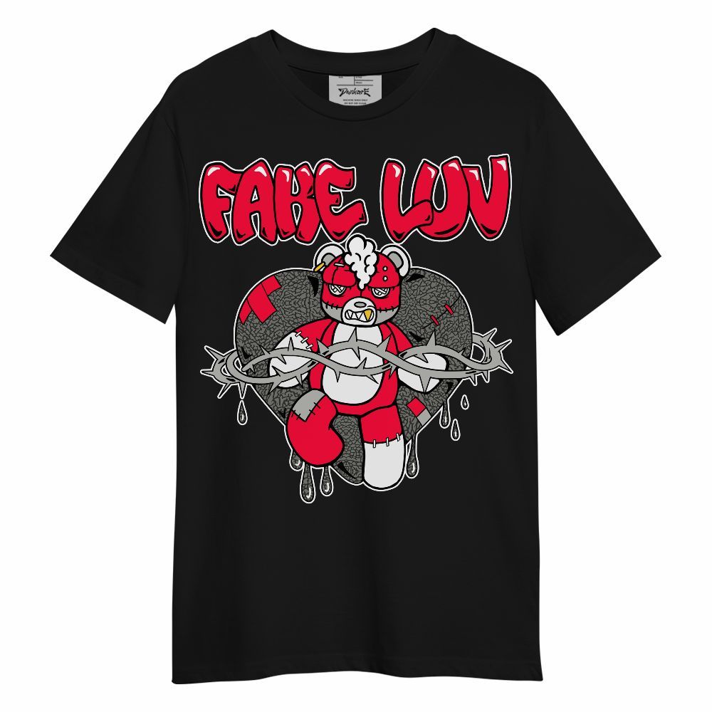 Shirt To Match Retro Fire Red 3s - False Romance Hugz Unisex Shirt
